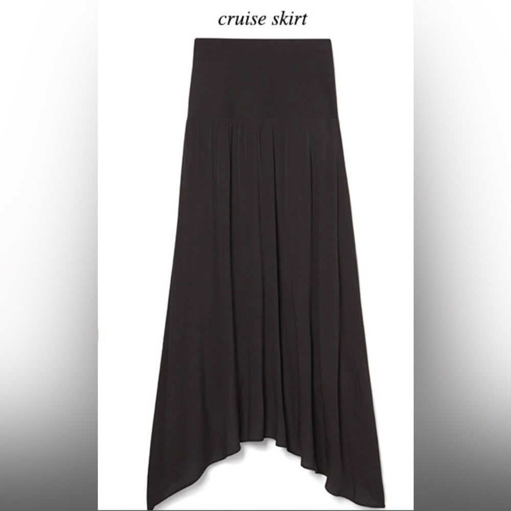 Cabi Cruise 2-in-1 Convertible Skirt Dress Black Medium Classic Asymmetric Hem